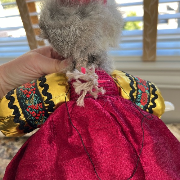 Traditional Russian Doll with Red and Gold Dress - Picture 5 of 7